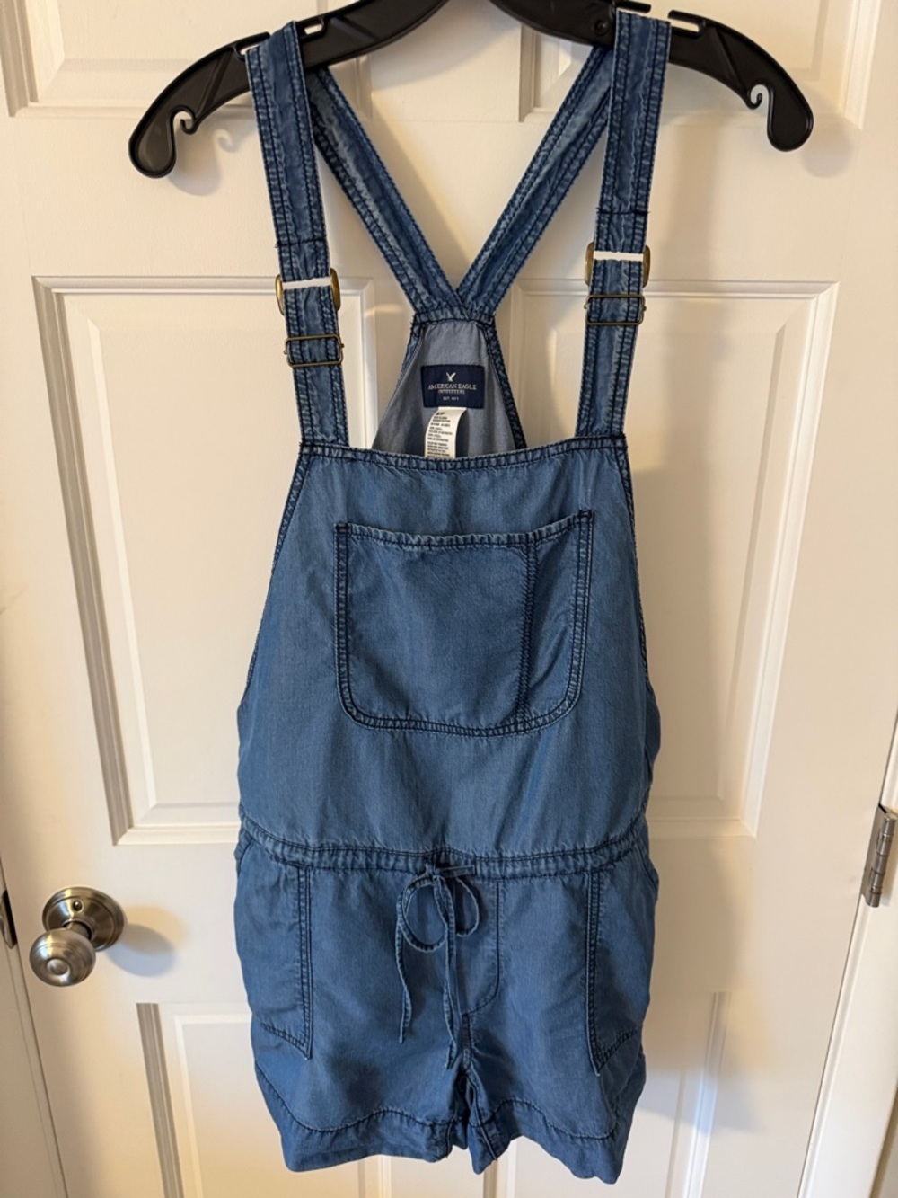 American Eagle Outfitters Soft Tencel Overall Shortall Romper Lyocell Boho Small